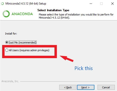 install miniconda