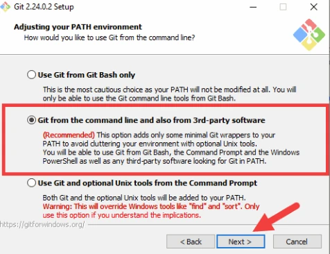 Install git on windows