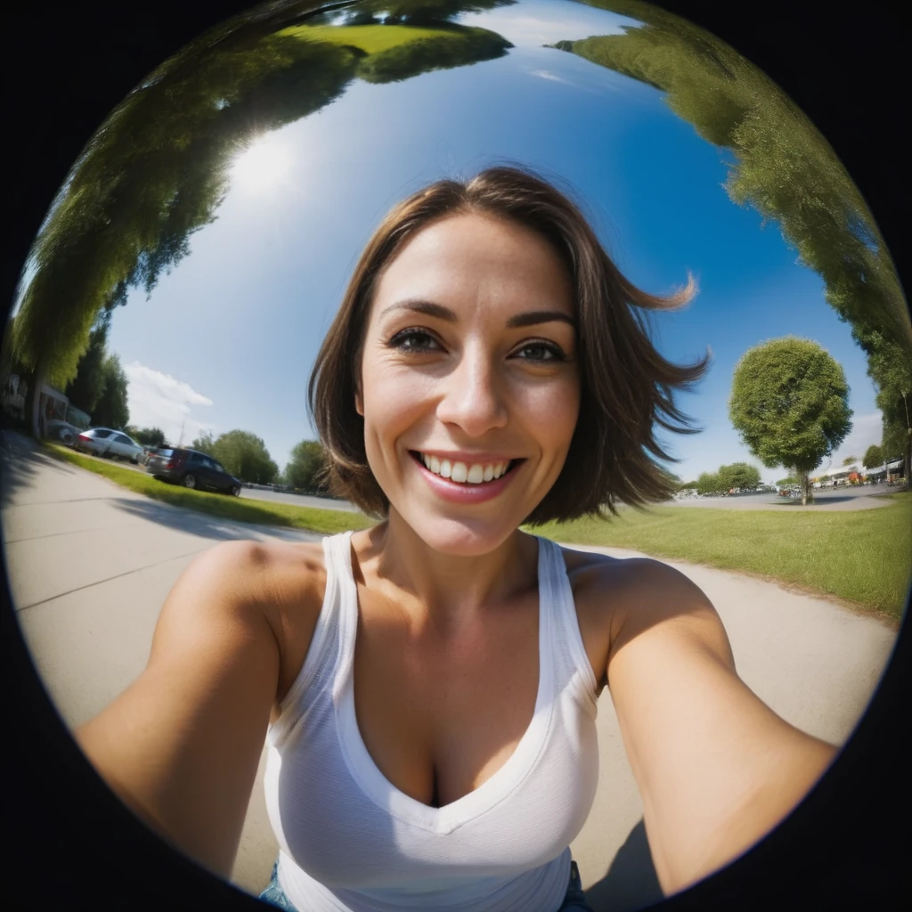 fish-eye view