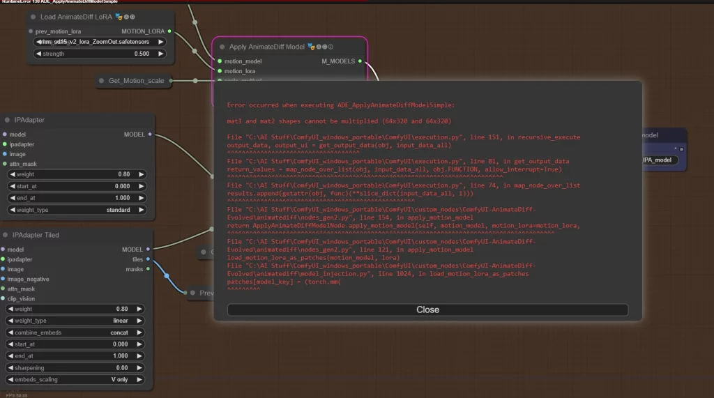 ComfyUI error