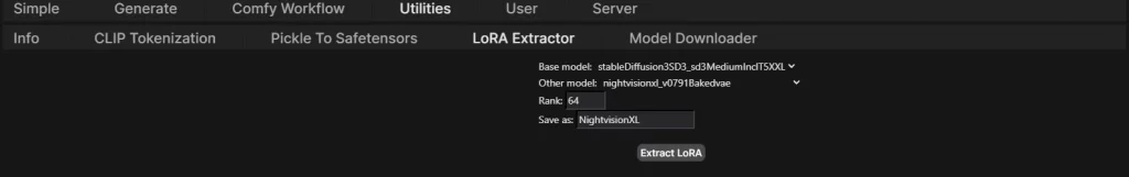 SD 3 LoRa extractor