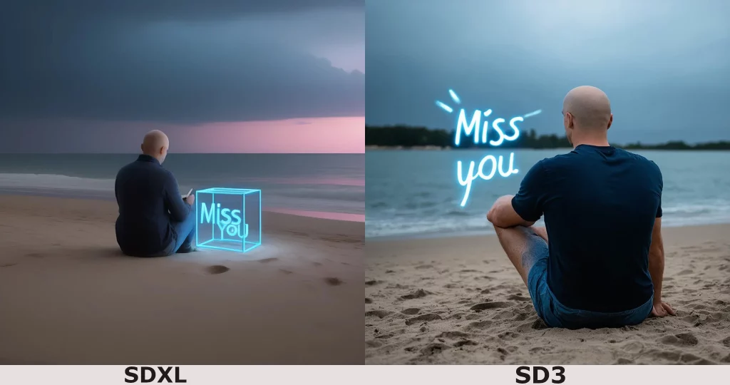 SDXL vs SD3