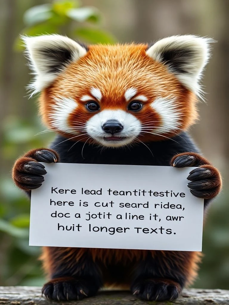 Fake red panda