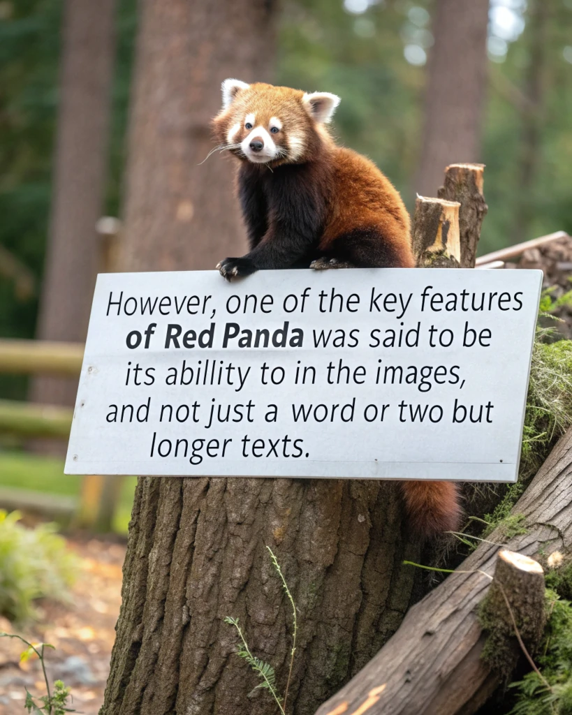 Real red panda