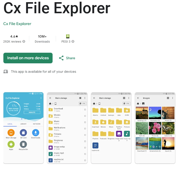 CX File explorer