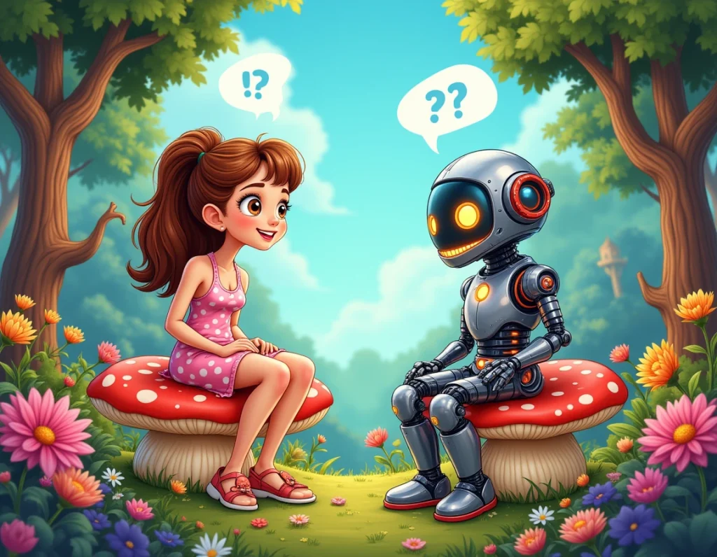 Human and AI interactions for educational purpose