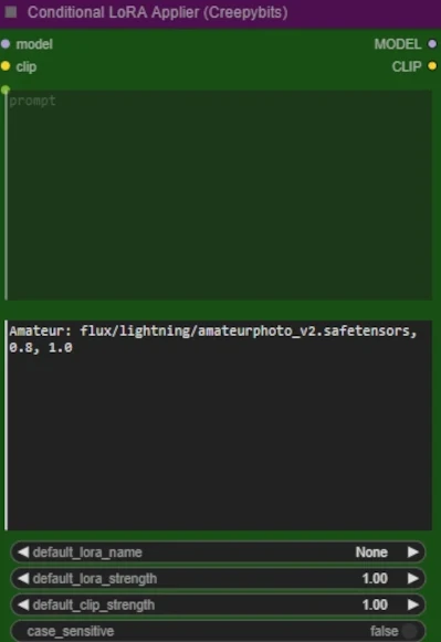Conditional lora applier