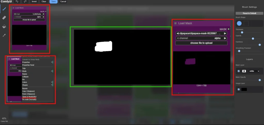 Masking for regional prompting